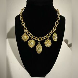 Ben-Amun 24kt gold charms necklace NEW